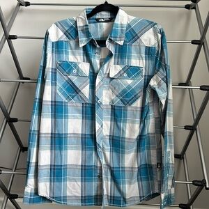 Men’s The North Face Plaid Button Down size Small